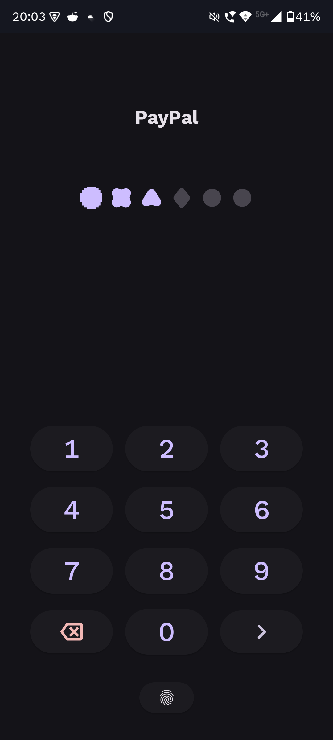 AppLock settings view